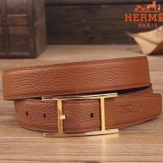 AAA Hermes Quentin 32 MM Brown Reversible Belt HJ01265