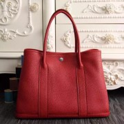 Best Hermes Small Garden Party 30cm Tote In Red Leather HJ00278