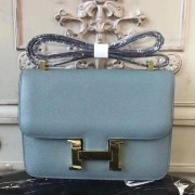 Copy Hermes Blue Lin Constance MM 24cm Epsom Leather Bag HJ00416