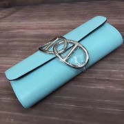 Copy Hermes Handmade Egee Clutch In Atoll Blue Swift Leather Replica HJ01180