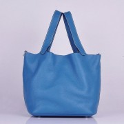 Copy Hermes Picotin Lock Bag In Blue Leather HJ00021