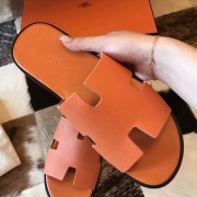 Copy Luxury Replica Hermes Izmir Sandals In Orange Epsom Leather HJ00440