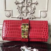 Discount Hermes Medor Clutch Bag In Red Crocodile Leather HJ00838