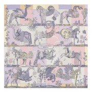First-class Quality Knockoff Hot Hermes Parme Della Cavalleria Favolosa Silk Twill Scarf HJ01184
