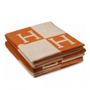 Hermes Orange Avalon Blanket HJ00470