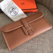 High Quality Copy Hermes Jige Elan 29 Clutch Bag In Brown Epsom Leather HJ00185