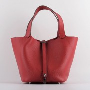 Hot Fake Hermes Picotin Lock Bag In Red Leather HJ00059