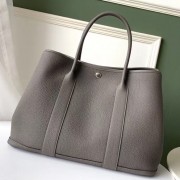Luxury Replica Hermes Grey Fjord Garden Party 30cm With Printed Lining HJ00082