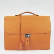 Replica Fashion Hermes Orange Sac A Depeches 38cm Briefcase Bag Replica HJ00162