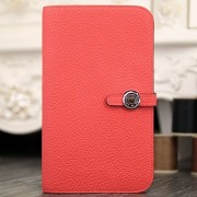 Replica Hermes Dogon Combine Wallet In Rose Lipstick Leather HJ00143