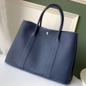 AAA Imitation 1:1 Hermes Navy Fjord Garden Party 30cm With Printed Lining HJ01119