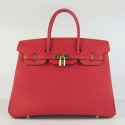 AAA Replica Hermes Birkin 30cm 35cm Bag In Red Togo Leather HJ00202