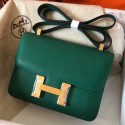 Best Imitation AAA Hermes Epsom Constance 24cm Malachite Handmade Bag HJ00444