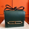 Best Quality Copy Hermes Mini Sac Roulis Bag In Green Swift Leather Replica HJ01311