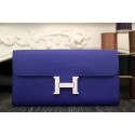 Fake Hermes Constance Wallet In Electric Blue Epsom Leather HJ00850