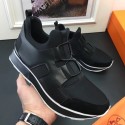 Fake Hermes Men Black Player Sneakers HJ00382