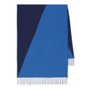 Hermes Casaque Stole In Navy And Blue Cashmere HJ00475