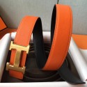 Hermes H Belt Buckle & Orange Epsom 32 MM Strap Replica HJ00845