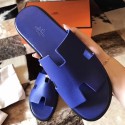 Hermes Izmir Sandals In Electric Blue Epsom Leather Replica HJ00972