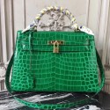 Hermes Kelly 32cm Bag In Bamboo Crocodile Leather HJ01234