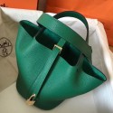 High Quality Imitation Luxury Imitation Hermes Vert Vertigo Picotin Lock MM 22cm Handmade Bag HJ01308
