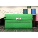 Imitation Hermes Kelly Longue Wallet In Bamboo Clemence Leather HJ00195