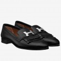Imitation Hermes Royal Loafers In Black Calfskin HJ00086