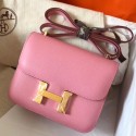 Knockoff Hermes Mini Constance 18cm Pink Epsom Bag HJ00223