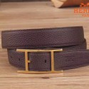 Knockoff Hermes Quentin 32 MM Chocolate Reversible Belt HJ00008