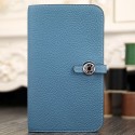 Luxury Hermes Dogon Combine Wallet In Jean Blue Leather HJ00430