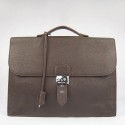 Luxury Replica Hermes Chocolate Sac A Depeches 38cm Briefcase Bag HJ01135