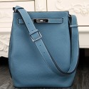 Replica AAA Hermes So Kelly 22cm Bag In Jean Blue Leather HJ00703