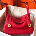 Replica AAAAA Knockoff Designer Hermes Red Lindy 30cm Clemence Handmade Bag HJ01211