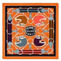 Replica Best Best Imitation Hermes Orange Tatersale Cashmere Shawl 140 HJ01294
