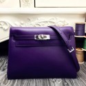 Replica Hermes Kelly Danse Bag In Purple Swift Leather HJ00612