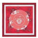 Replica Hermes Red Ex-Libris Coloriage Silk Shawl HJ00418