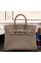 Cheap Knockoff Hermes Birkin 30cm 35cm Bag In Etoupe Clemence Leather HJ00827