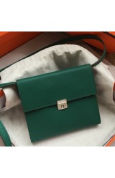 Copy Hermes Green Clic 16 Wallet With Strap HJ00777