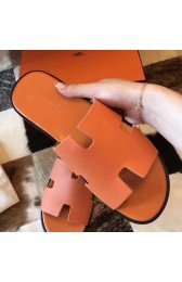 Copy Luxury Replica Hermes Izmir Sandals In Orange Epsom Leather HJ00440