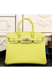 Designer Hermes Birkin 30cm 35cm Bag In Yellow Epsom Leather HJ00452