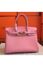 Designer Imitation Hermes Pink Epsom Birkin 35cm Handmade Bag HJ00910