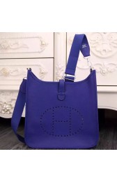 Fake Fashion Designer Knockoff Hermes Electric Blue Evelyne III PM Bag HJ01038