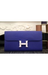 Fake Hermes Constance Wallet In Electric Blue Epsom Leather HJ00850