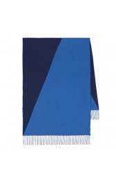 Hermes Casaque Stole In Navy And Blue Cashmere HJ00475