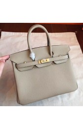 Hermes Grey Epsom Birkin 25cm Handmade Bag HJ00675