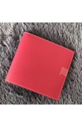 High Imitation Replica Hermes Rose Red MC2 Copernic Compact Wallet HJ00575