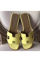 High Quality Hermes Oran Sandals In Soufre Epsom Leather HJ00888