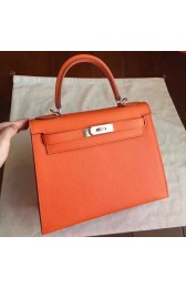 Hot High Quality Hermes Orange Epsom Kelly Sellier 28cm Handmade Bag HJ00527