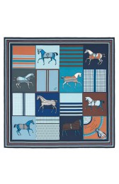 Knockoff Cheap Hermes Blue Couvertures Nouvelles Giant Scarf Replica HJ01005