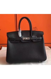 Knockoff Hermes Black Swift Birkin 30cm Handmade Bag Replica HJ00789